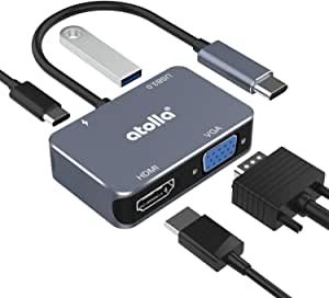 Adaptateur USB-C / VGA + USB-C + USB