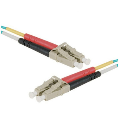 Jarretière optique duplex HD multi OM3 50/125 LC-UPC/LC-UPC aqua - 1 m
