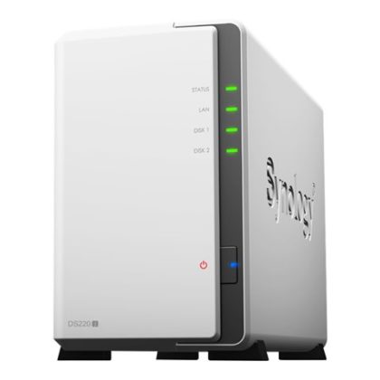 DS 220J 2 Bay Desktop NAS Quad Core 1.4GHz 1Gbe